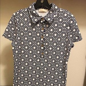 COPY - Tory Burch Size M Navy & White dress like new